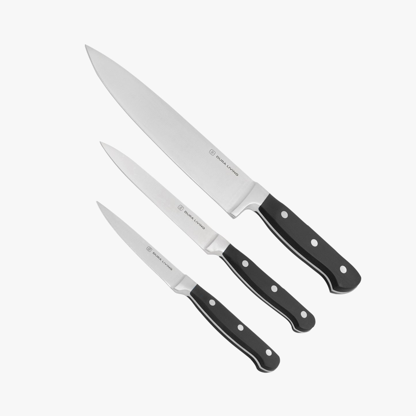 Superior 3-Piece Kitchen Knife Set – Black-0