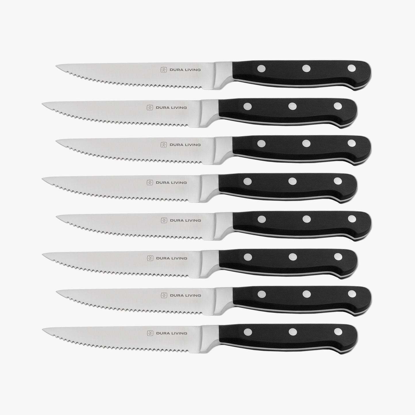 Superior Set of 8 Steak Knives - Black-0