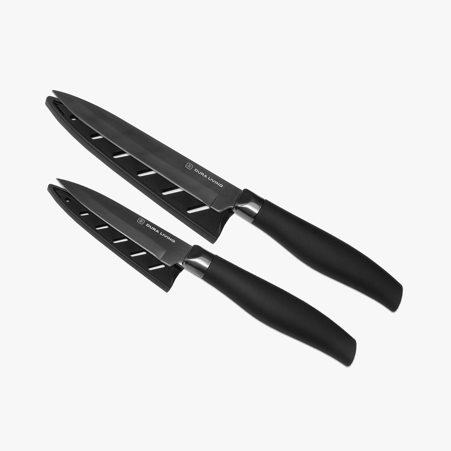 Titan 2-Piece Kitchen Knife Set - Black-0