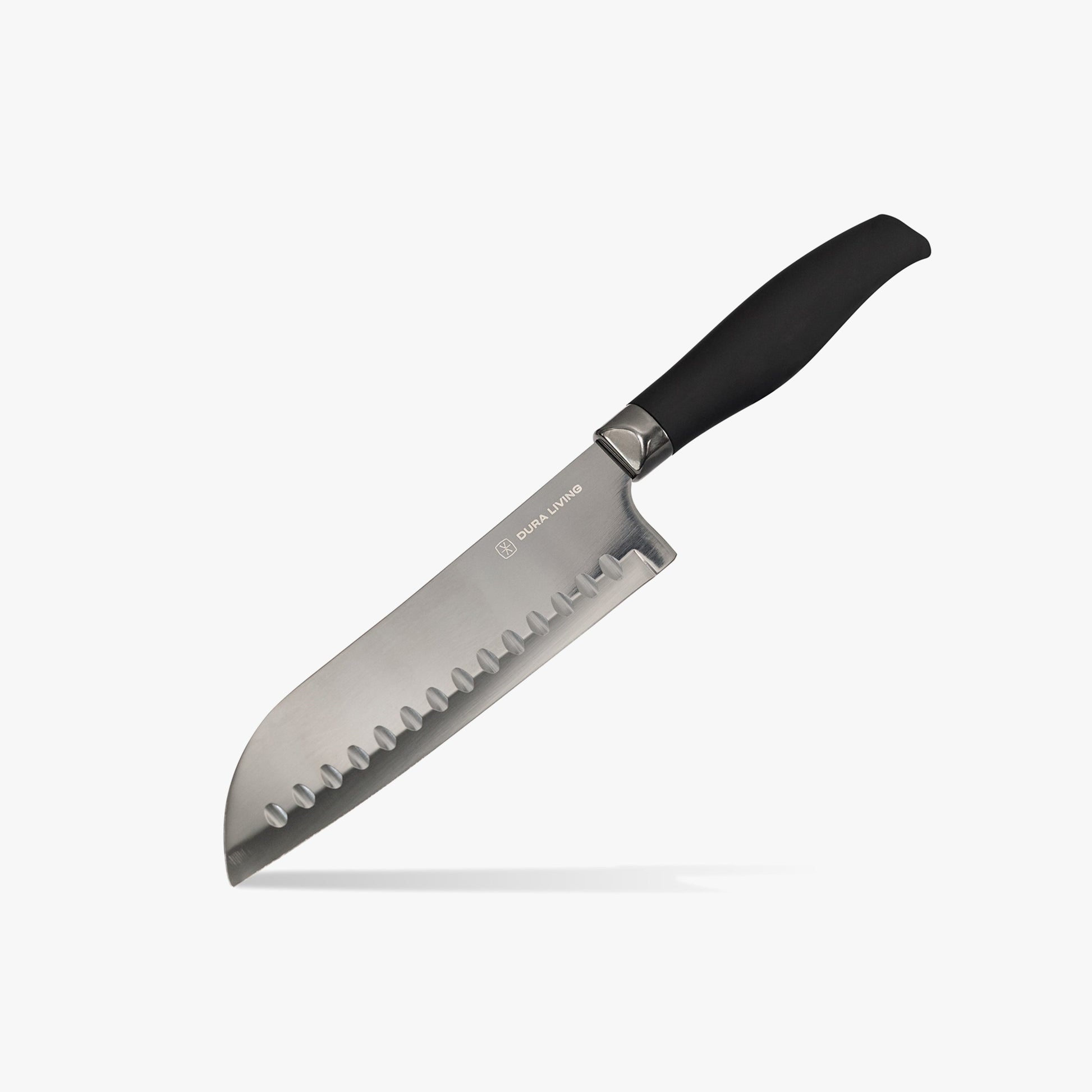 Titan 7 inch Santoku Knife - Black-0