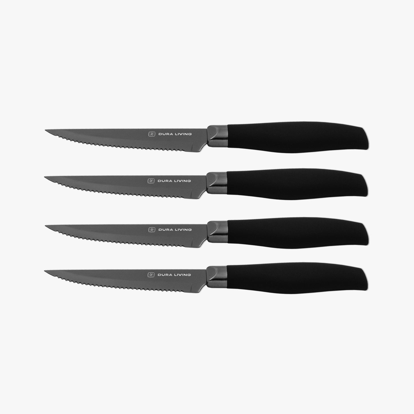 Titan Set of 4 Steak Knives - Black-0