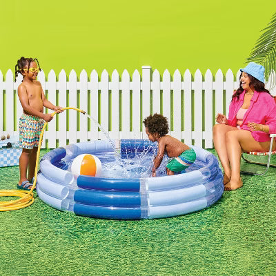 3 Ring Pool - Sun Squad™ Blue: Inflatable for Kids Age 3 and Up 102a