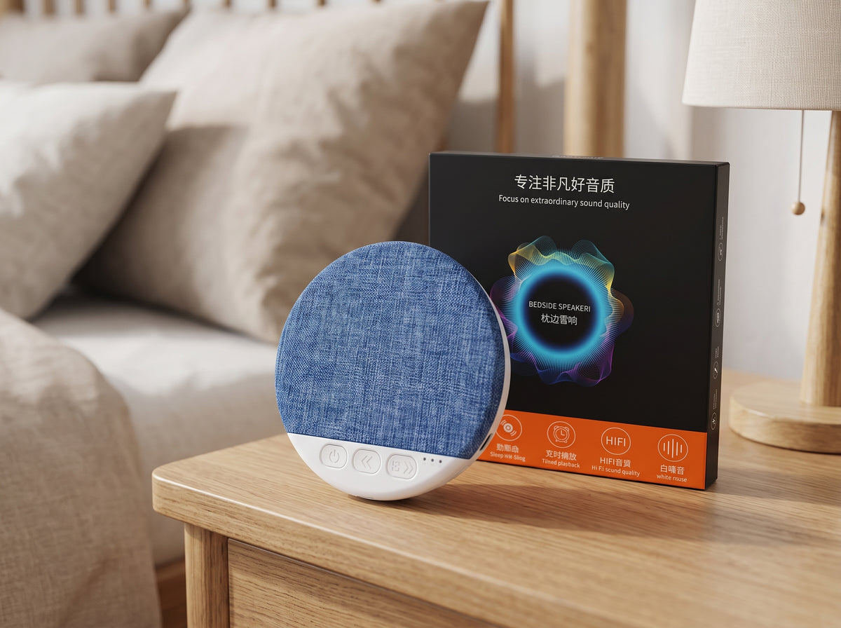Bluetooth Sleep Pillow Speaker Wireless White Noise Pillow Speaker with Timer Ultra-Thin Sleep Speaker