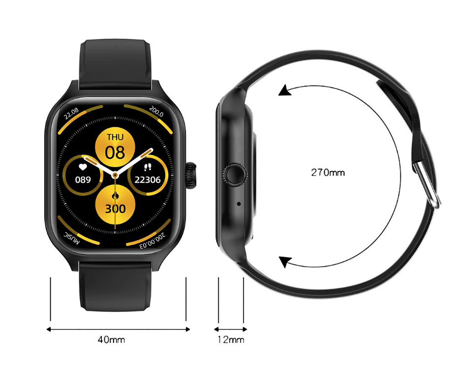 C20 Pro Touch Screen Smartwatch Custom Dial Phone Call Ladies Fitness Waterproof Android Reloj Smart Watch