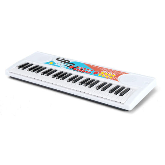 Kids Piano Keyboard 49 Keys Portable Electric Keyboard Piano with 8 Rhythms 8 Tones-Black