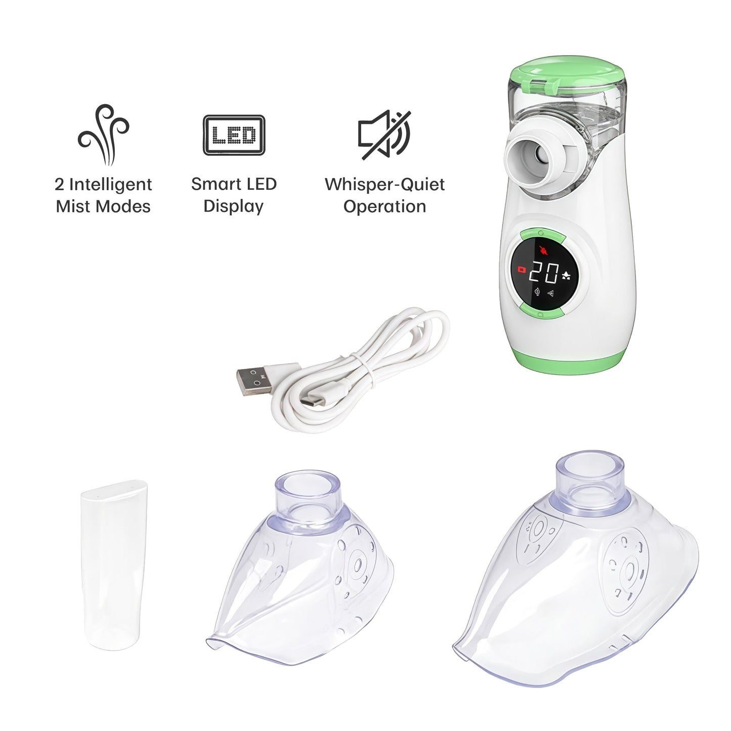 Mesh Nebulizer with Baby Nasal Aspirator – Complete Breathing & Relief Kit