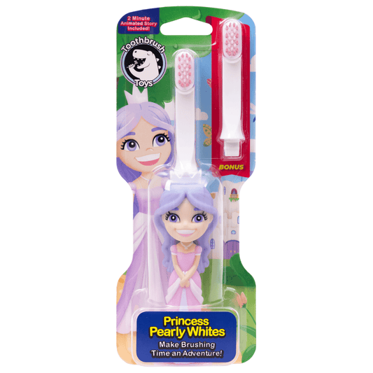 Princess Pearly Whites Toothbrush for Kids With Bonus Brush-0