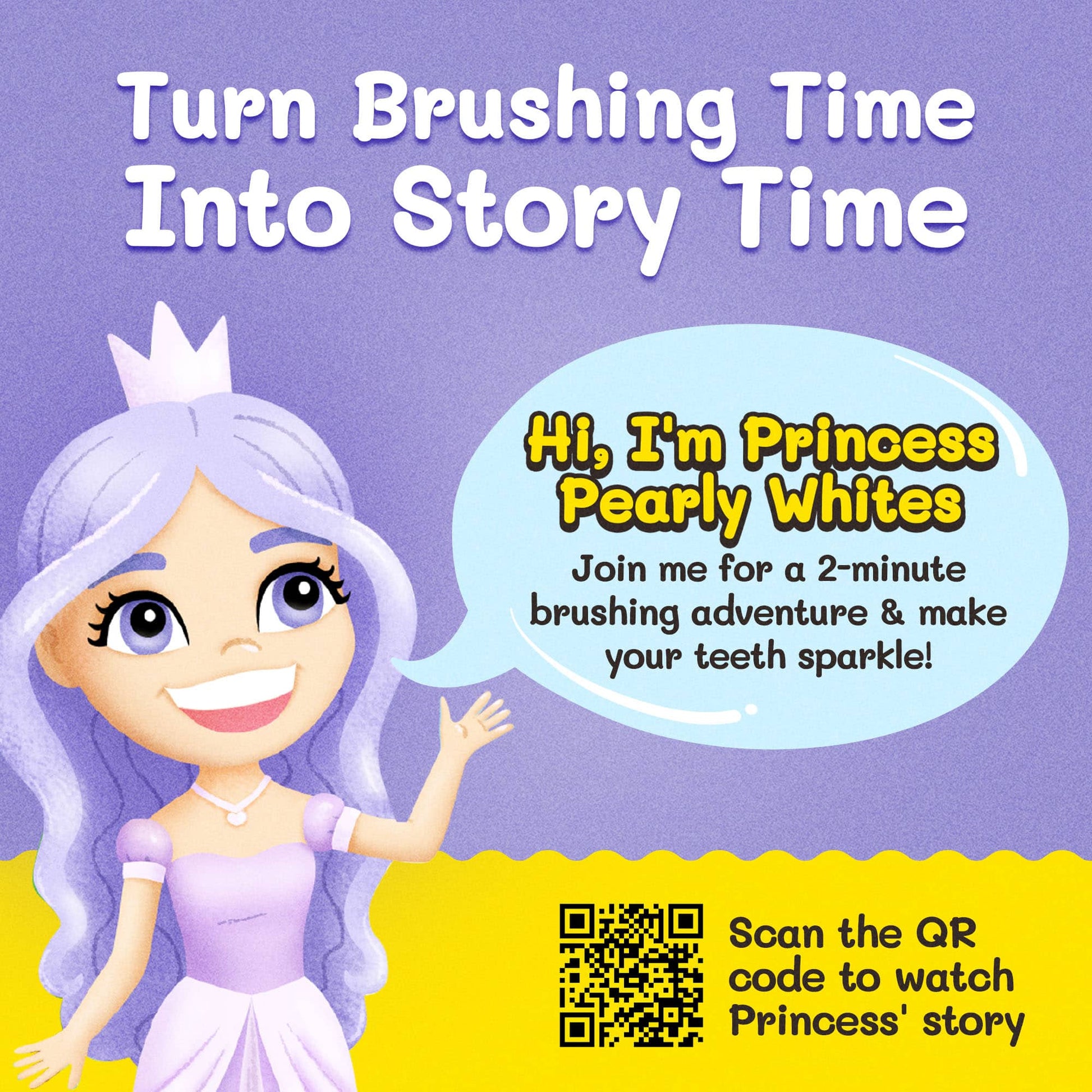 Princess Pearly Whites Toothbrush for Kids With Bonus Brush-2