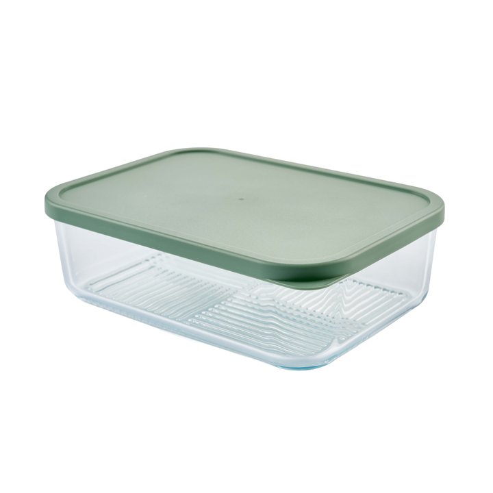 Container Culture 4-Piece Airtight Glass Food Storage Set with Lids, 40.57oz & 57.5oz Mixed Sizes - Soft Sage-2