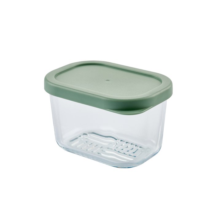 Container Culture 6-Piece Airtight Glass Food Storage Containers with Lids, 3 x 10.5oz - Soft Sage-1