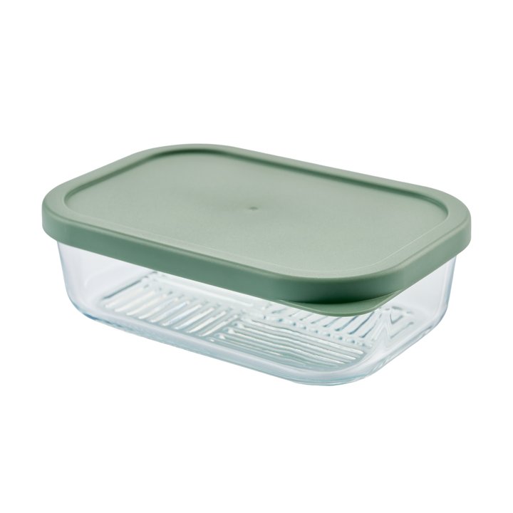 Container Culture 6-Piece Airtight Glass Food Storage Set with Lids, 25.35oz & 40.57oz Mixed Sizes - Soft Sage-1