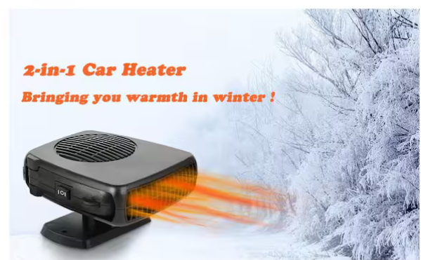 12V 200W Black Portable Electric Car Heater and Defroster 36