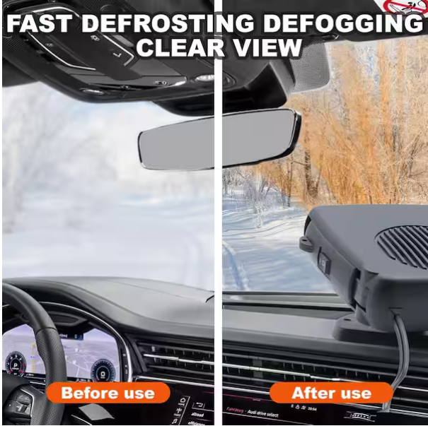 12V 200W Black Portable Electric Car Heater and Defroster 36