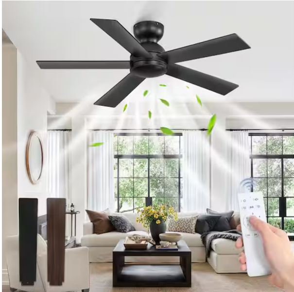 42 in. Ceiling Fan Without Light with Remote Control Included 42