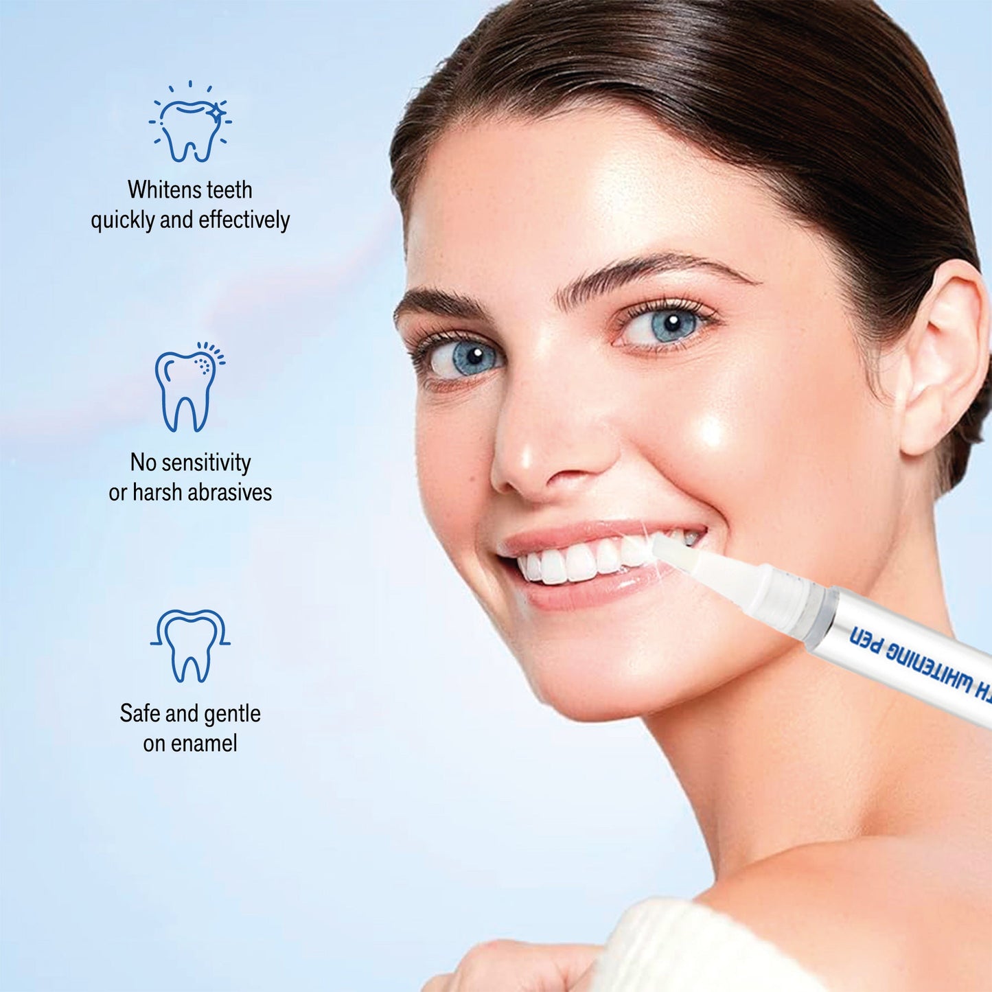 Pursonic Teeth Whitening Pen | Brightens & Whitens Teeth Instantly, 3-Pack, Enamel Safe, No Sensitivity