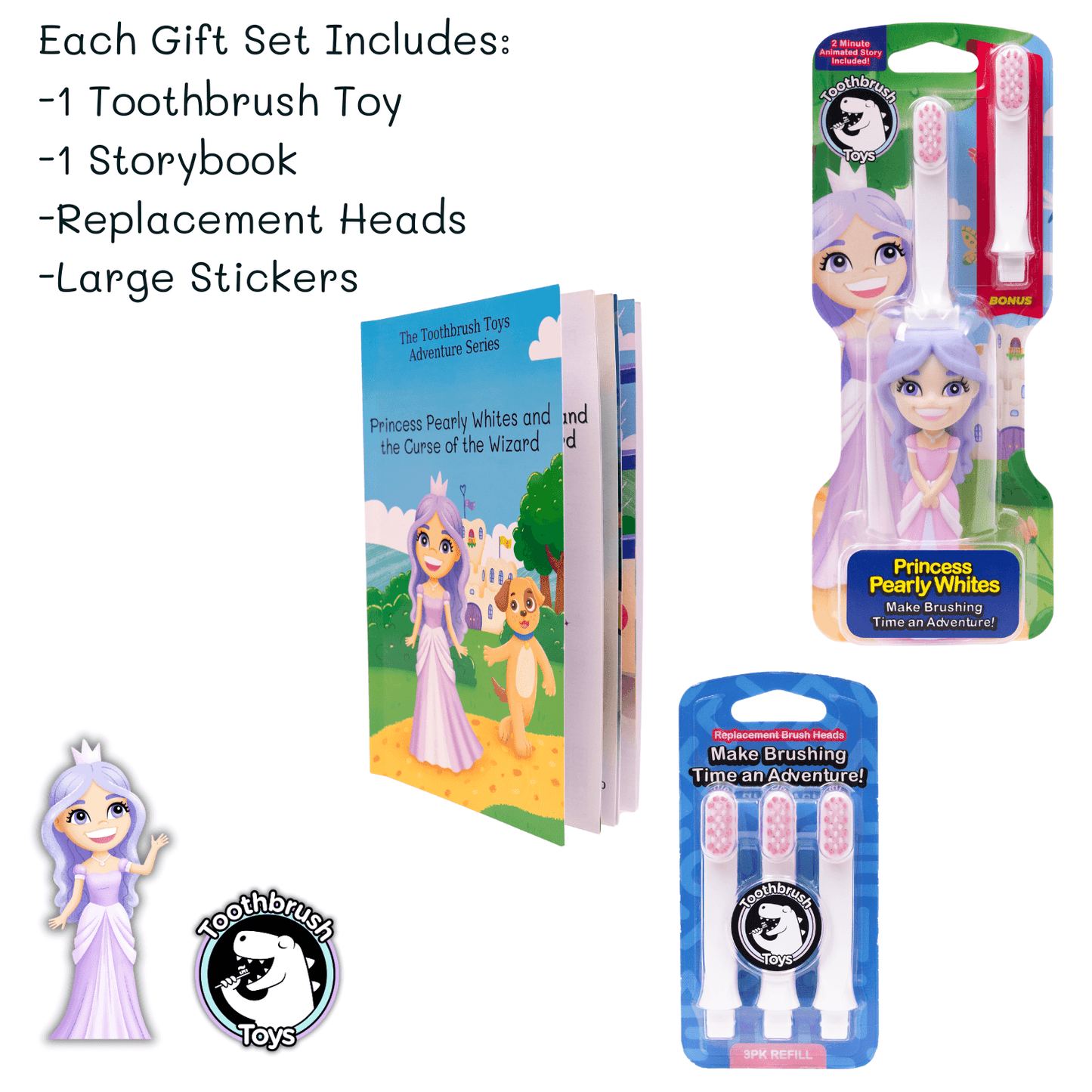 Toothbrush Toys Gift Set for Kids-4