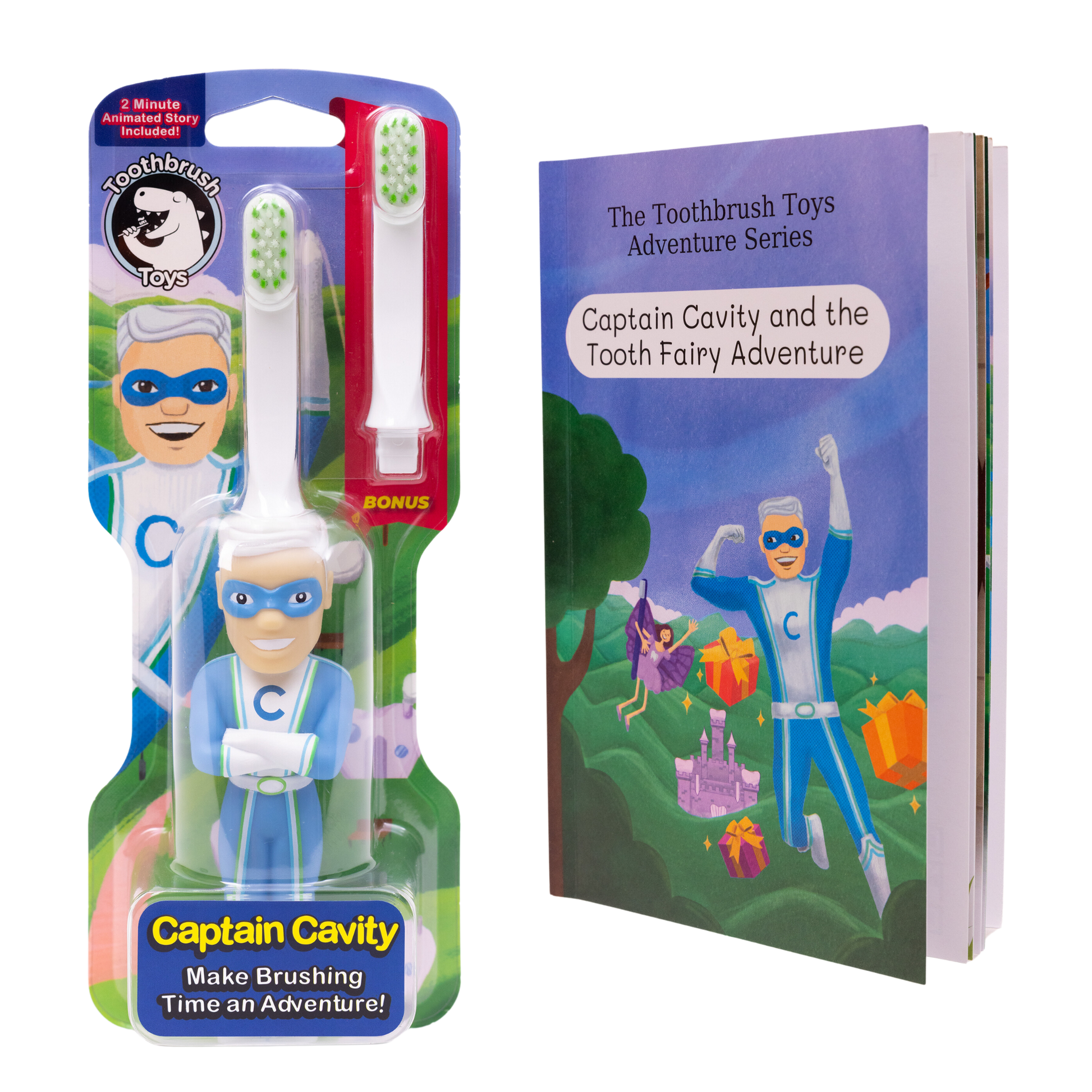 Toothbrush Toys Kids Character Toothbrush Bundle with Storybook-0