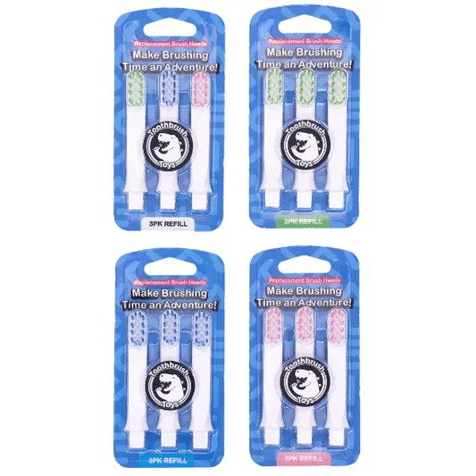 Toothbrush Toys Kids Toothbrush Replacement Heads 3-Pack-0