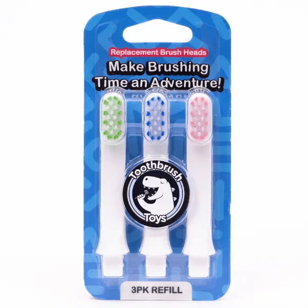 Toothbrush Toys Kids Toothbrush Replacement Heads 3-Pack-2