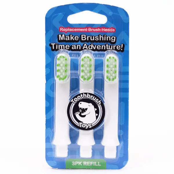 Toothbrush Toys Kids Toothbrush Replacement Heads 3-Pack-3