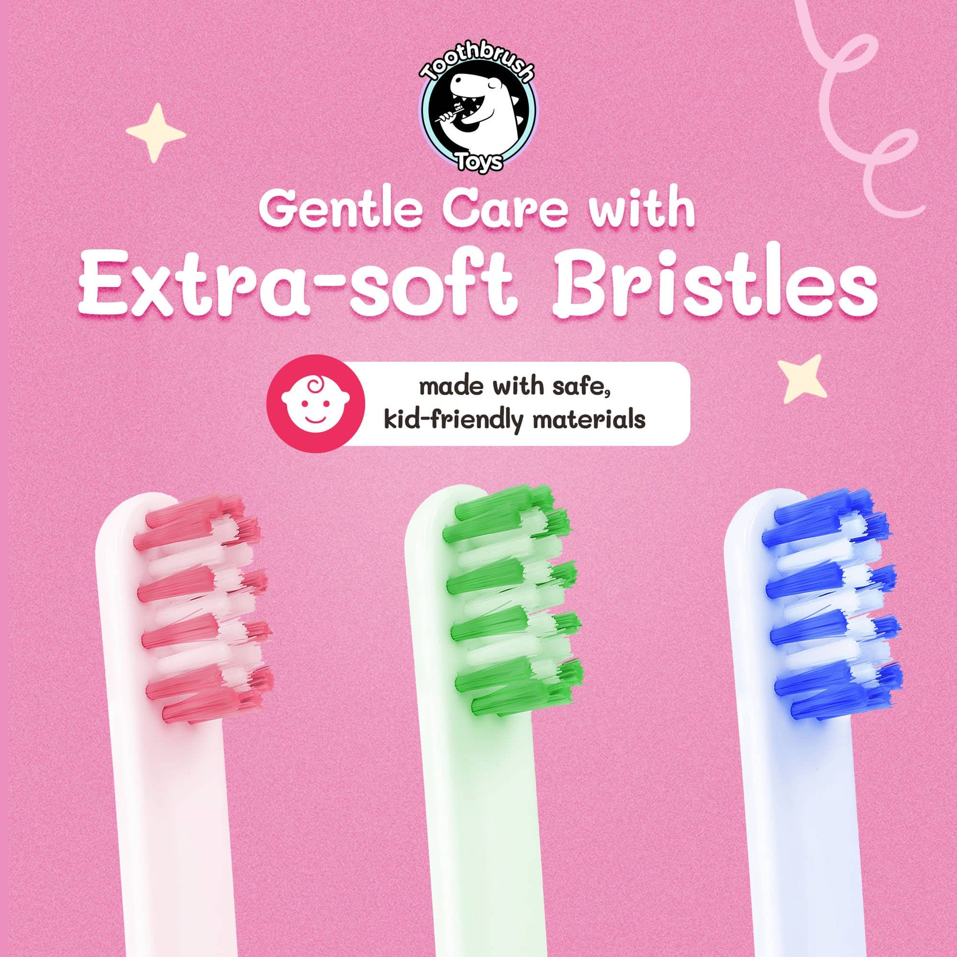 Toothbrush Toys Kids Toothbrush Replacement Heads 3-Pack-1