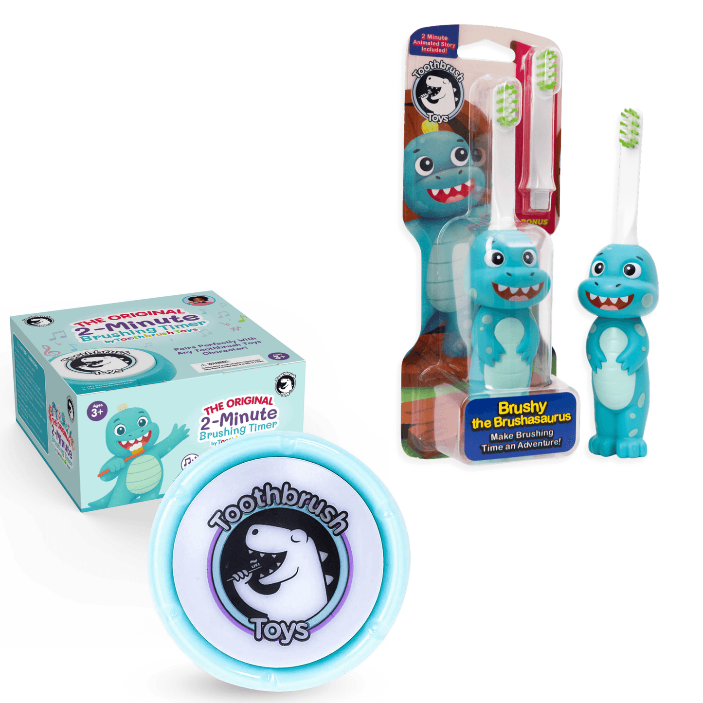 Toothbrush Toys Kids Toothbrush and Timer Bundle-1