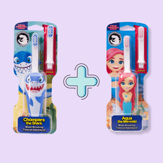 Toothbrush Toys Undersea Adventure Toothbrush Set for Kids Bundle-0