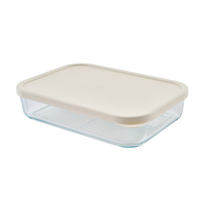 Container Culture 6-Piece Airtight Glass Food Storage Set with Lids, 25.35oz & 40.57oz Mixed Sizes - Vanilla Mist-1