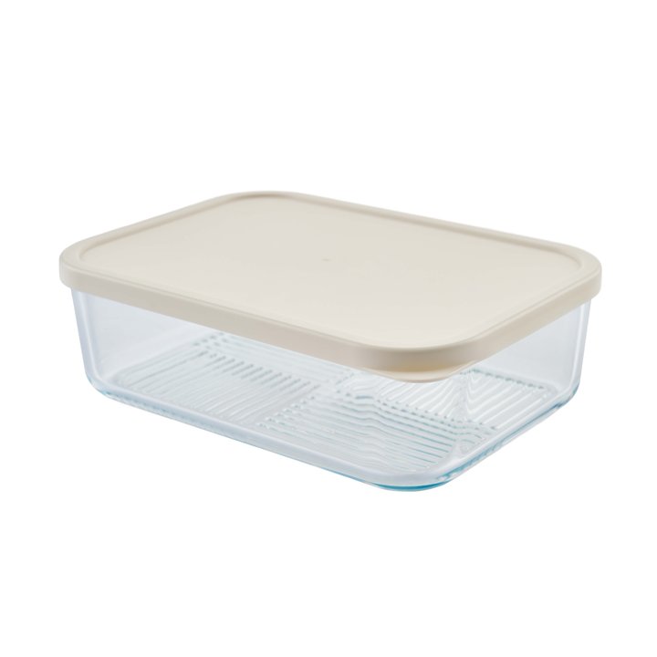 Container Culture 4-Piece Airtight Glass Food Storage Containers with Lids, 2 x 57.5oz - Vanilla Mist-1