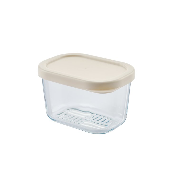 Container Culture 6-Piece Airtight Glass Food Storage Containers with Lids, 3 x 10.5oz - Vanilla Mist-1
