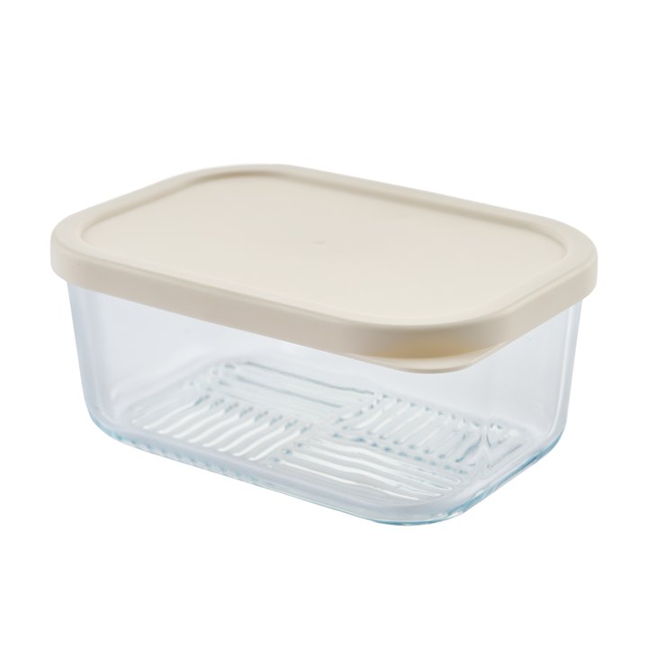 Container Culture 6-Piece Airtight Glass Food Storage Set with Lids, 25.35oz & 40.57oz Mixed Sizes - Vanilla Mist-2