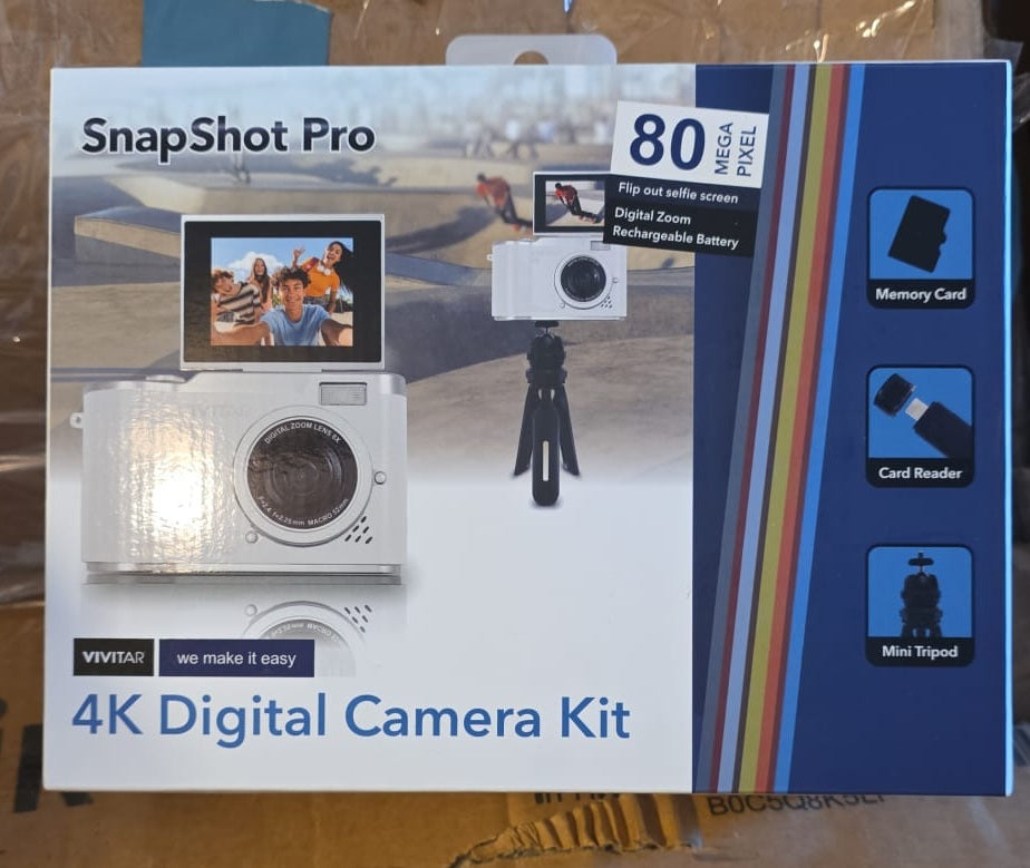 Vivitar Snapshot Pro 4k Digital Camera Kit 32