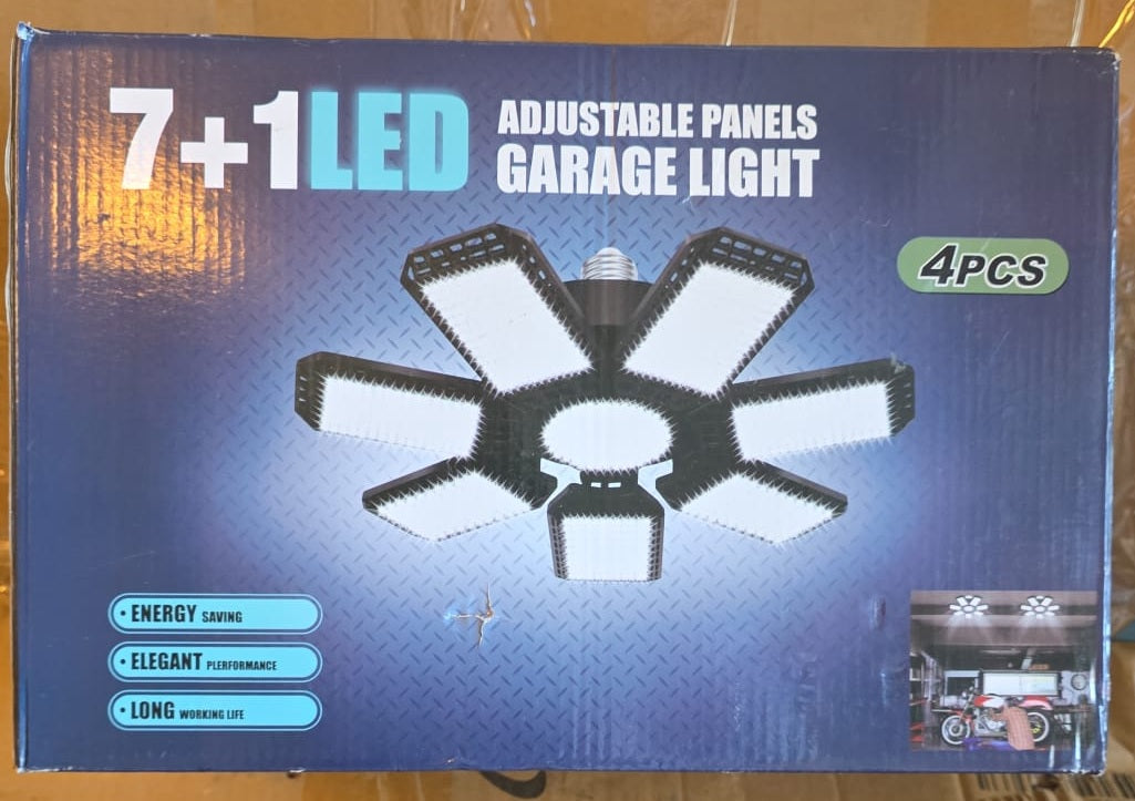 7+1LED ADJUSTABLE PANELS GARAGE LIGHT 4PCS 32