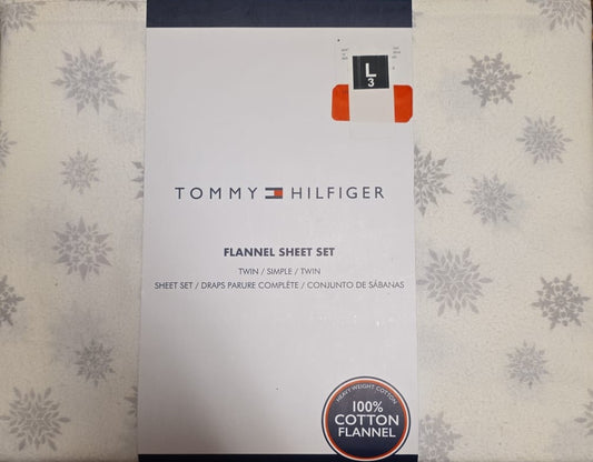 Tommy Hilfiger - Flannel Sheets Twin Size 48