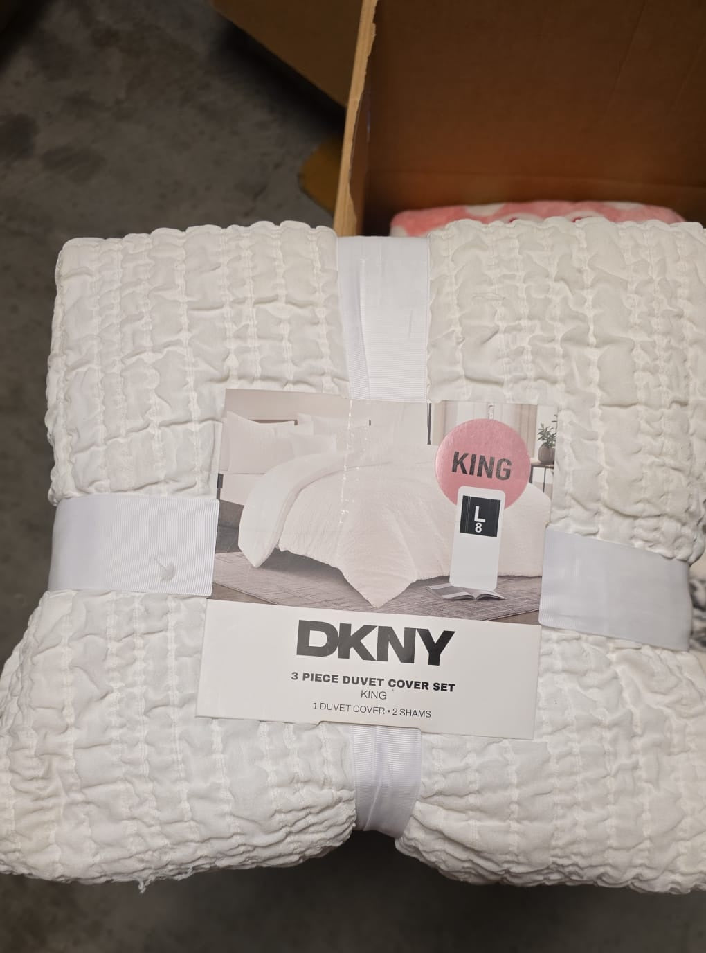 DKNY 3 Piece Duvet Cover Set King 55
