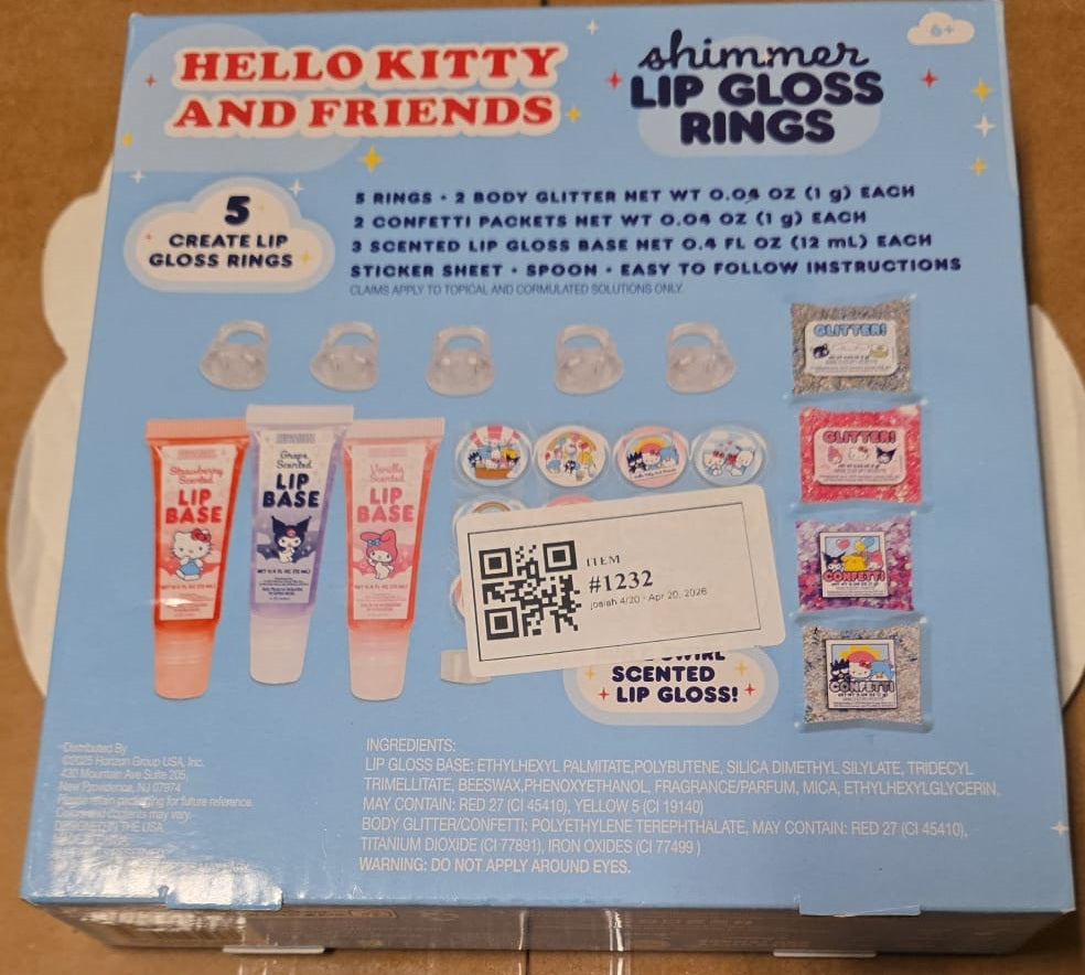 Horizon Group USA Sanrio Hello Kitty and Friends Shimmer Lip Gloss Making Kit 80