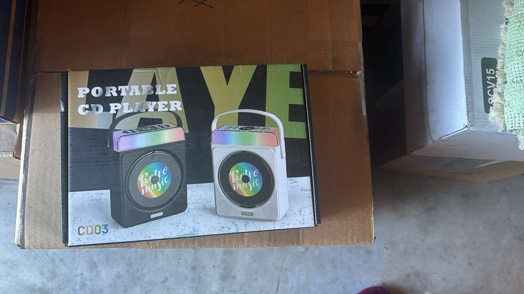 Portable CD Player with Bluetooth &amp; RGB Lights 36