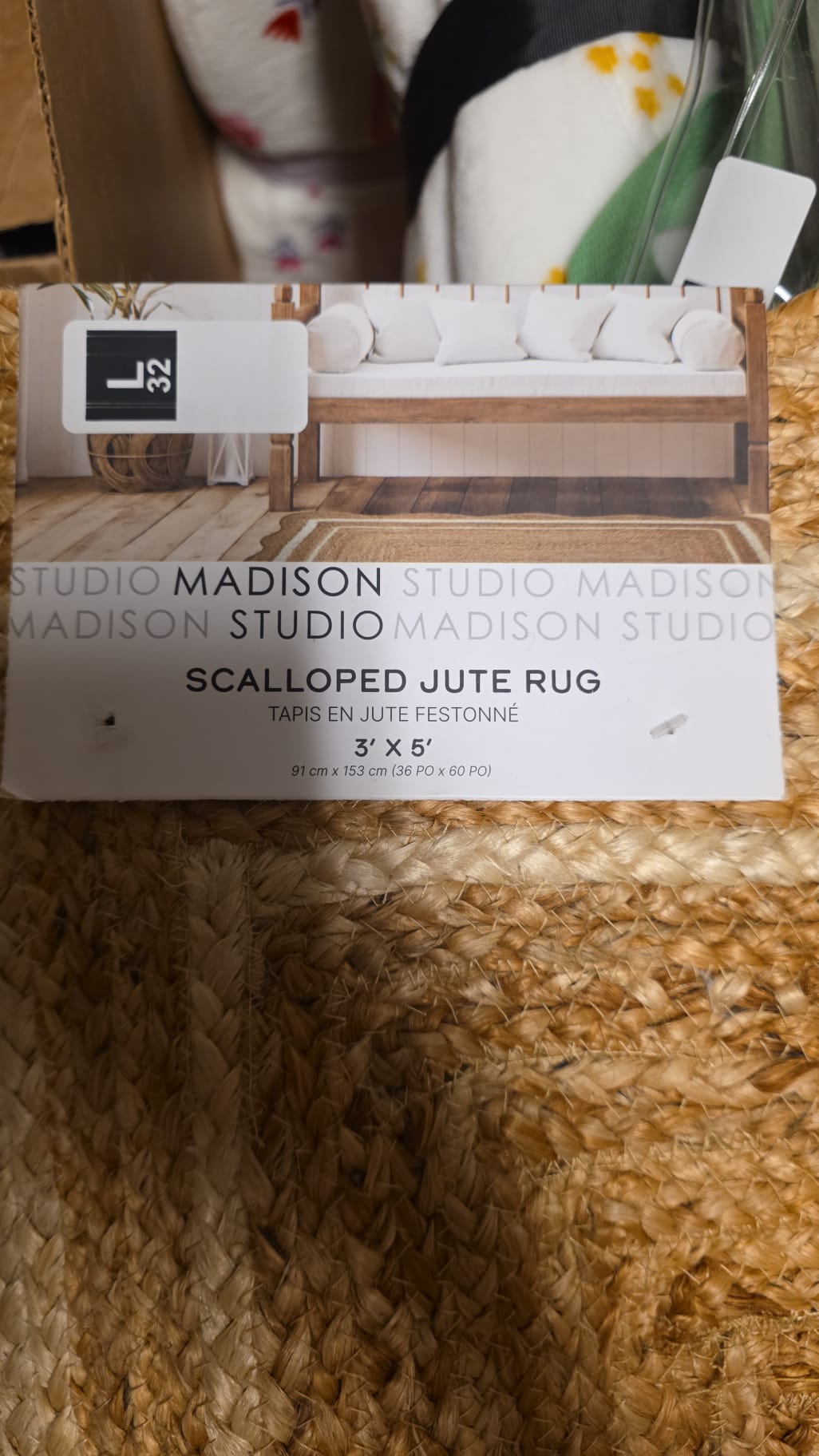 Studio Madison Scalloped Jute Rug 3