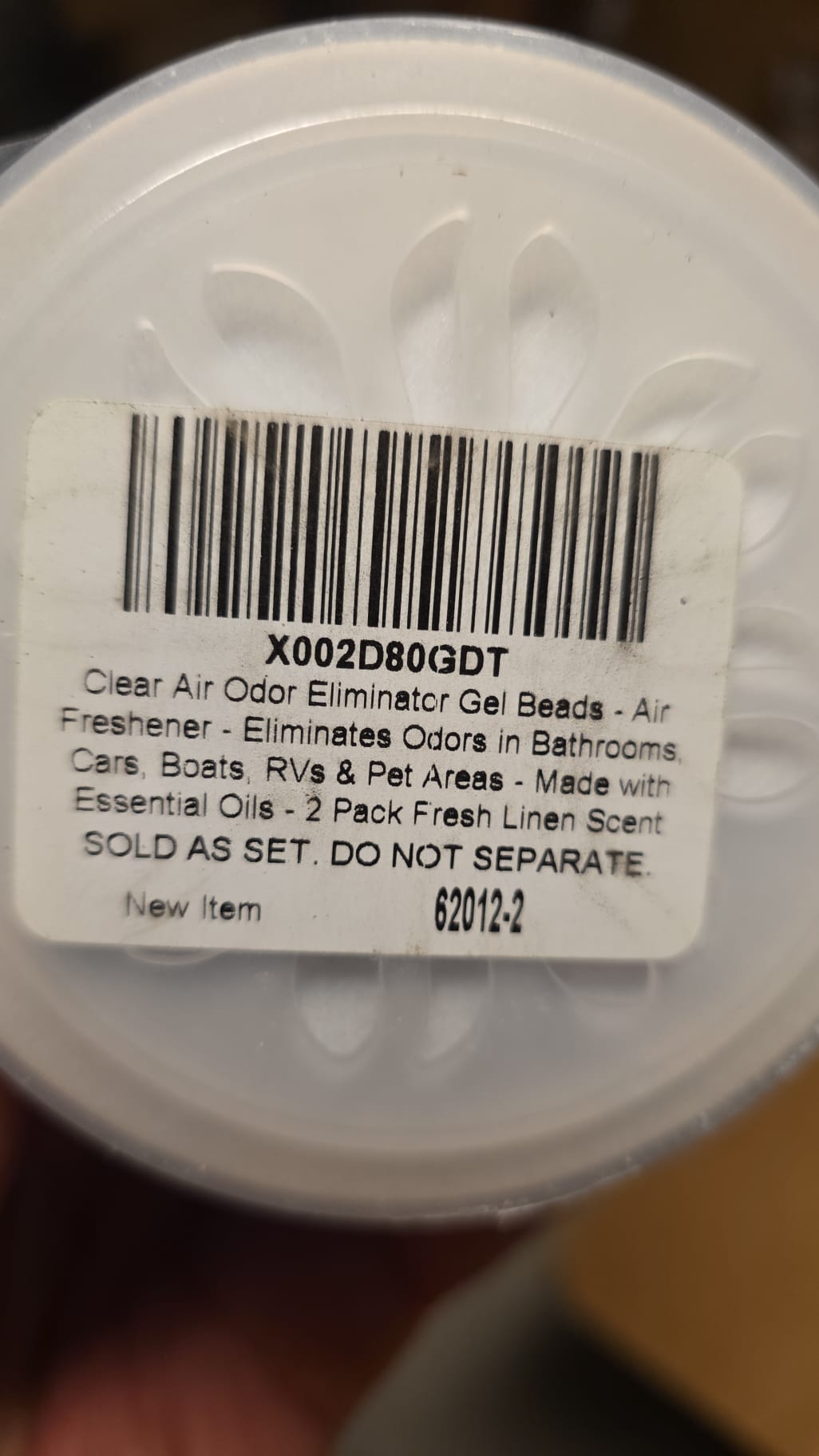Clear Air Odor Eliminator Gel - 12 oz, Pack of 2 57