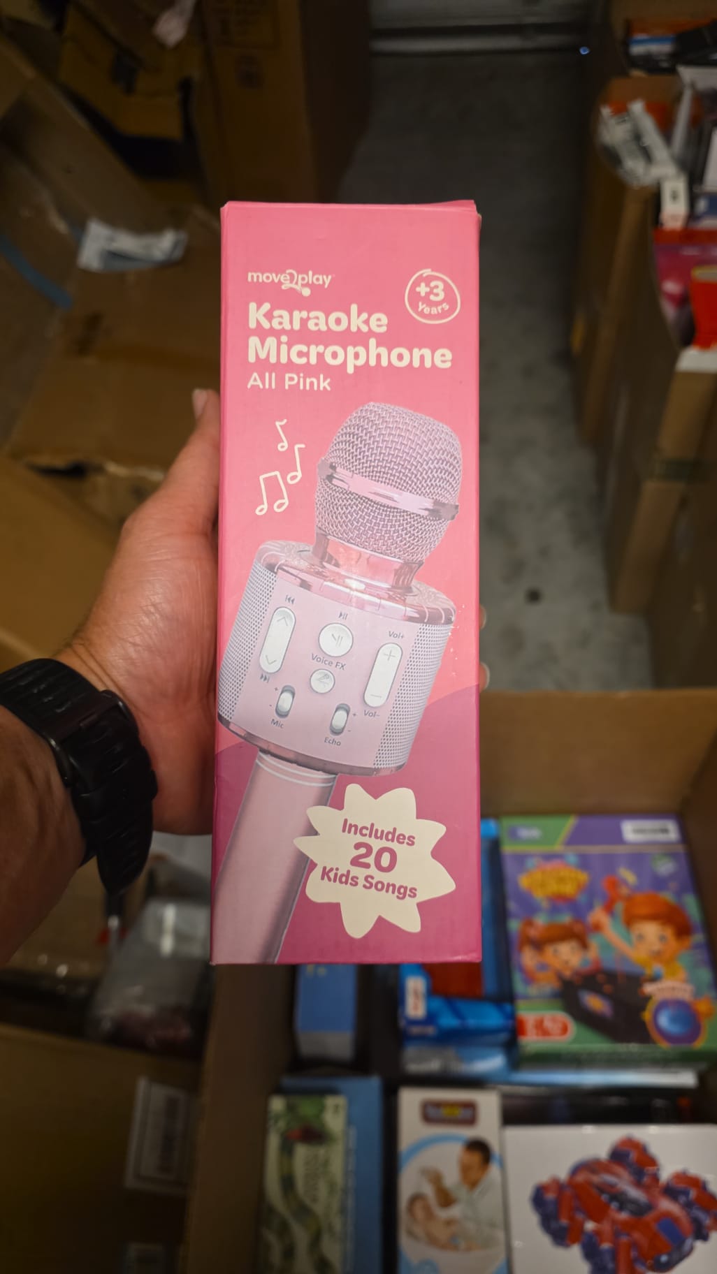 Move2Play Kids Karaoke Microphone - All Pink 60