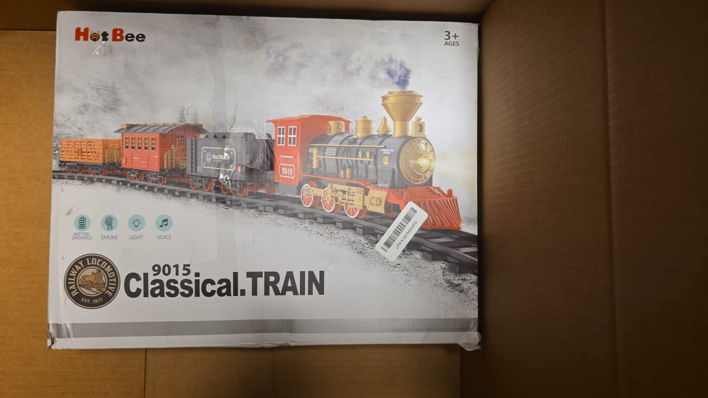 Hot Bee Train Set - Train Toys for Boys with Smokes, Lights and Sound 61