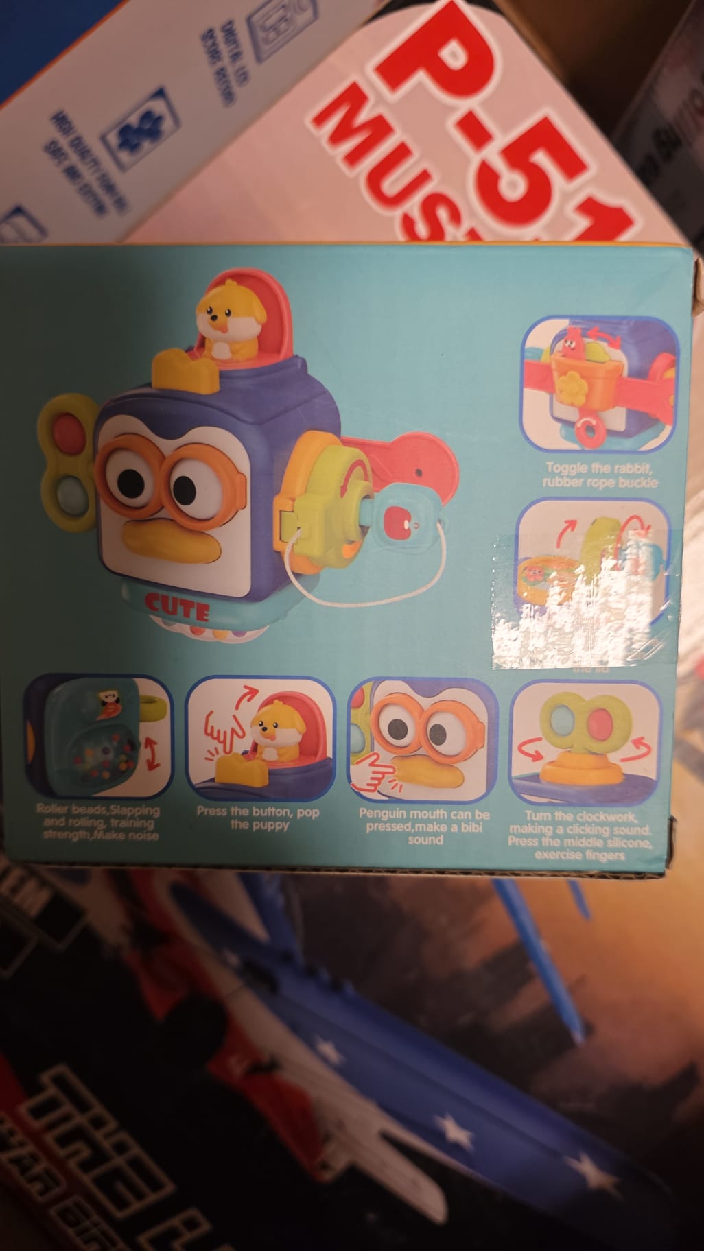 BUSY TOYS Montessori Toys for 1 Year Old Girl Blue 62