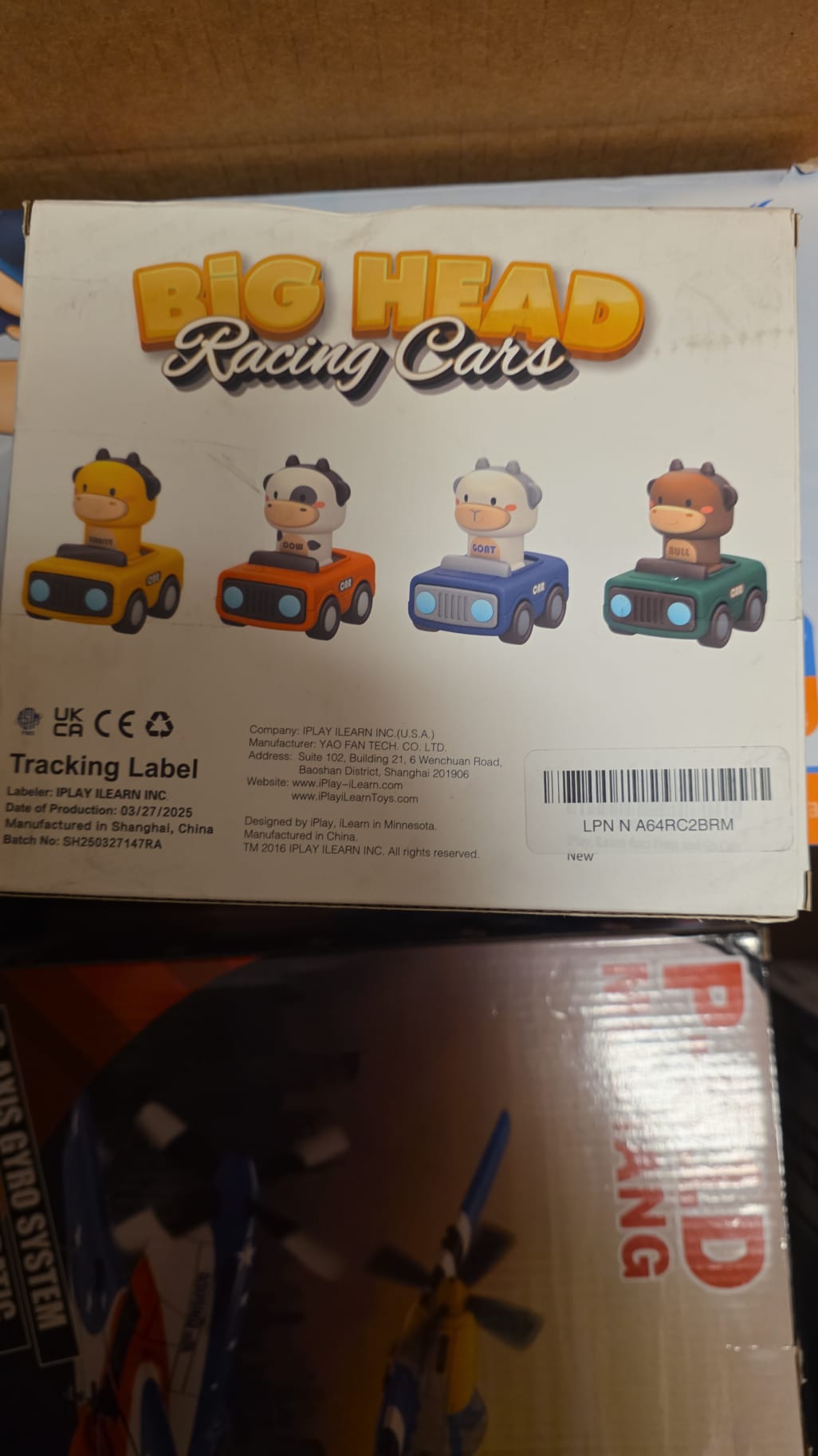 iPlayiLearn Big Head Racing Cars 6m+ 62