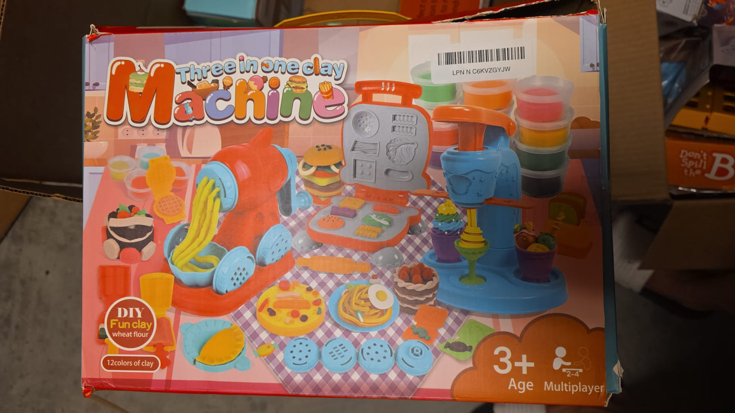Three in one clay Machine DIY Fun Clay wheat flour 12 colors of clay 64