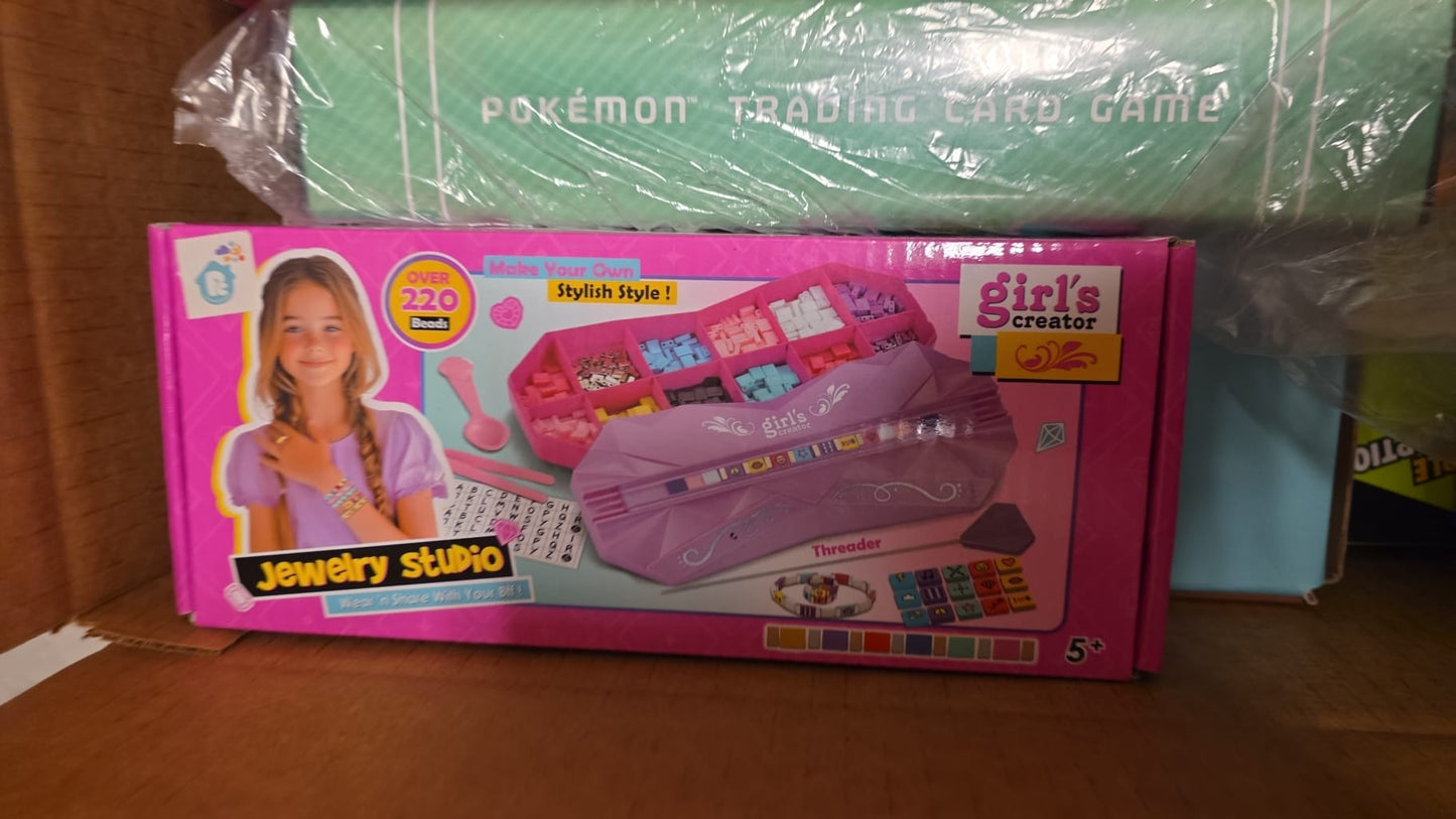 Jewelry Studio Bead Bracelet Making Kit for Girls 8-12 DIY Bracelet Maker with 220+ Beads 60