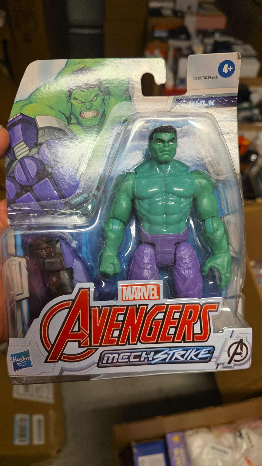 Avengers Marvel Mech Strike 6-inch Scale Action Figure Toy Hulk with Compatible Mech Battle Accessory 65
