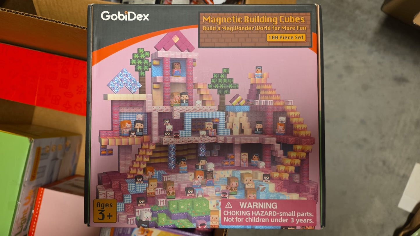 GobiDex Magnetic Building Cubes 100 Piece Set 67