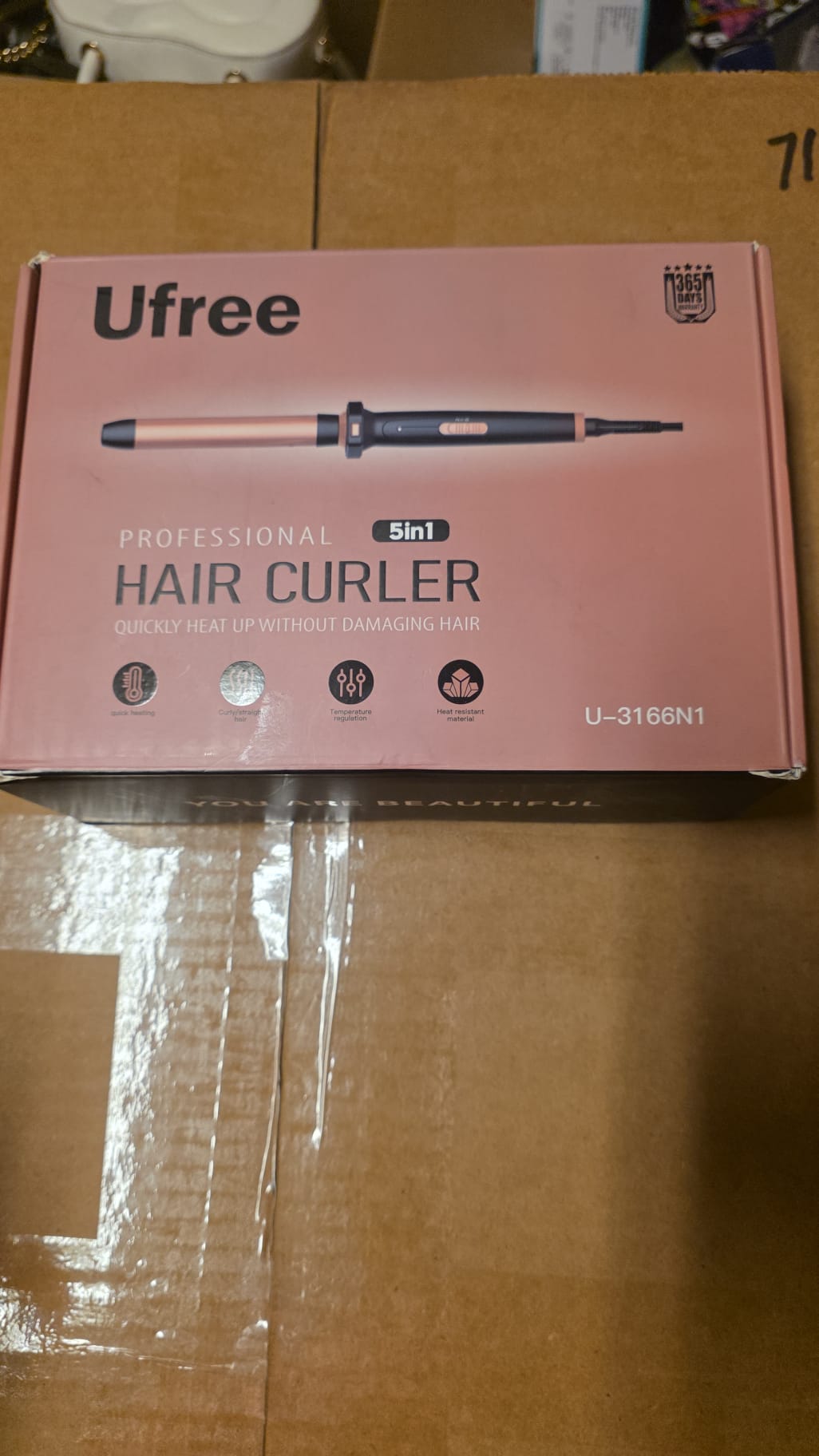 Ufree Proffessional 5 in 1 Hair Curler with Ceramic Barrels (0.35"-1.25") 77