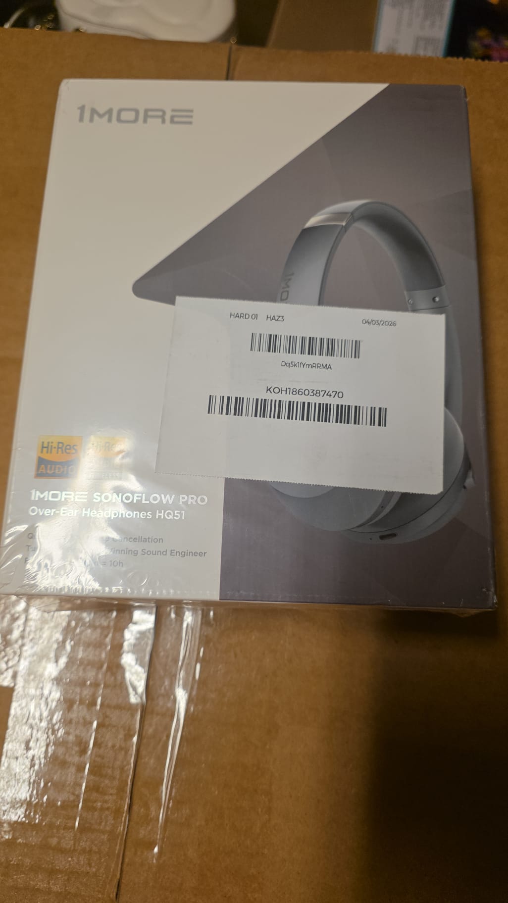 1MORE Sonoflow Pro HQ51 Bluetooth over-Ear Headphones with Built-in Mic, Silver 77