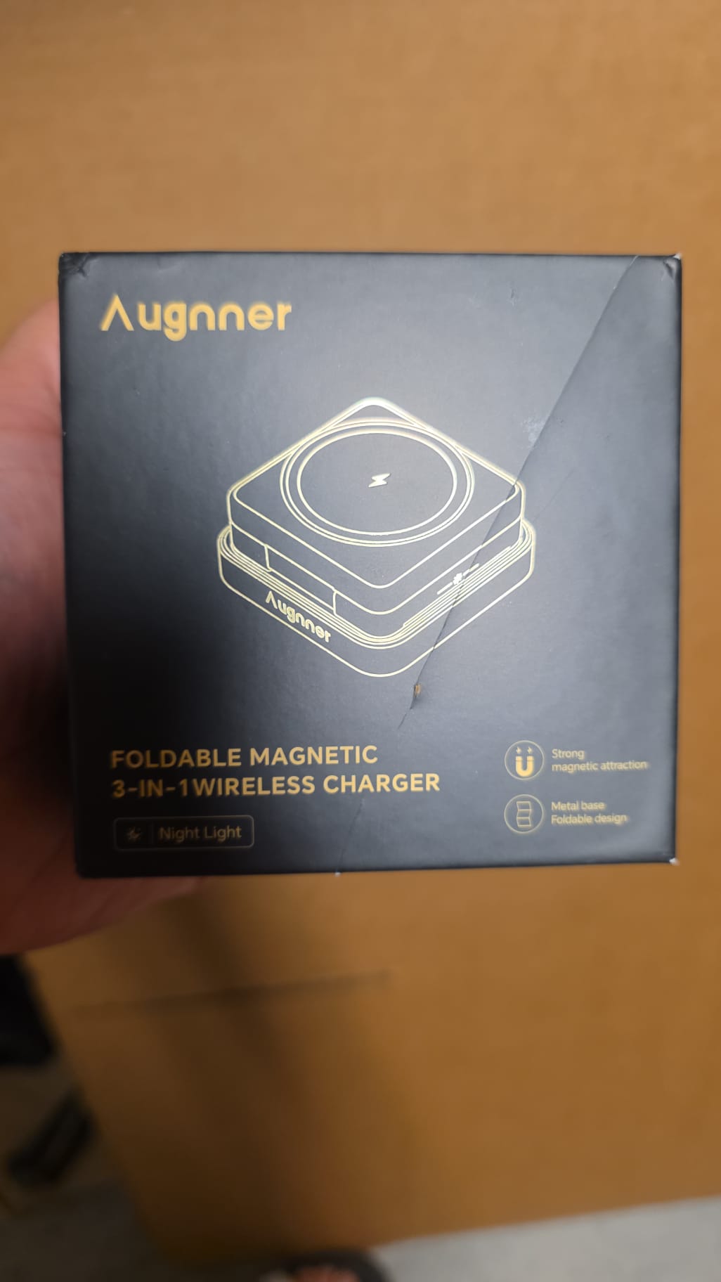 Augnner Foldable Magnetic 3 in 1 Wireless Charge 7071